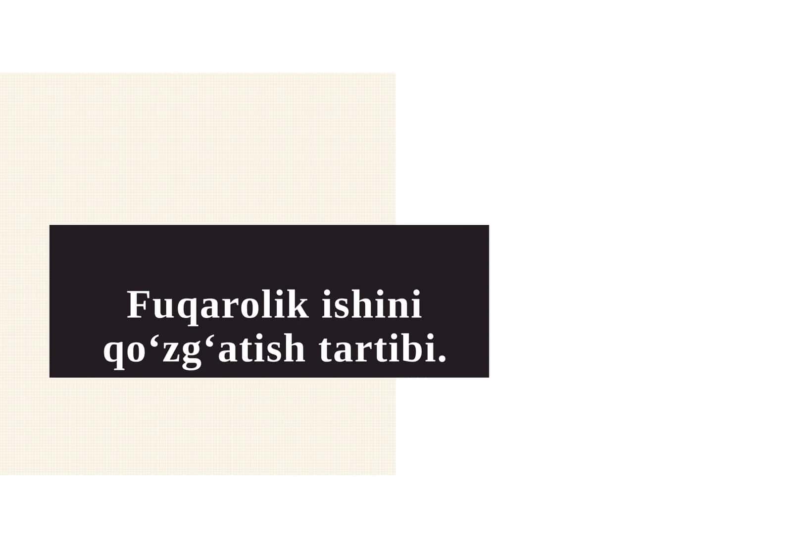 Fuqarolik ishini qo‘zg‘atish tartibi