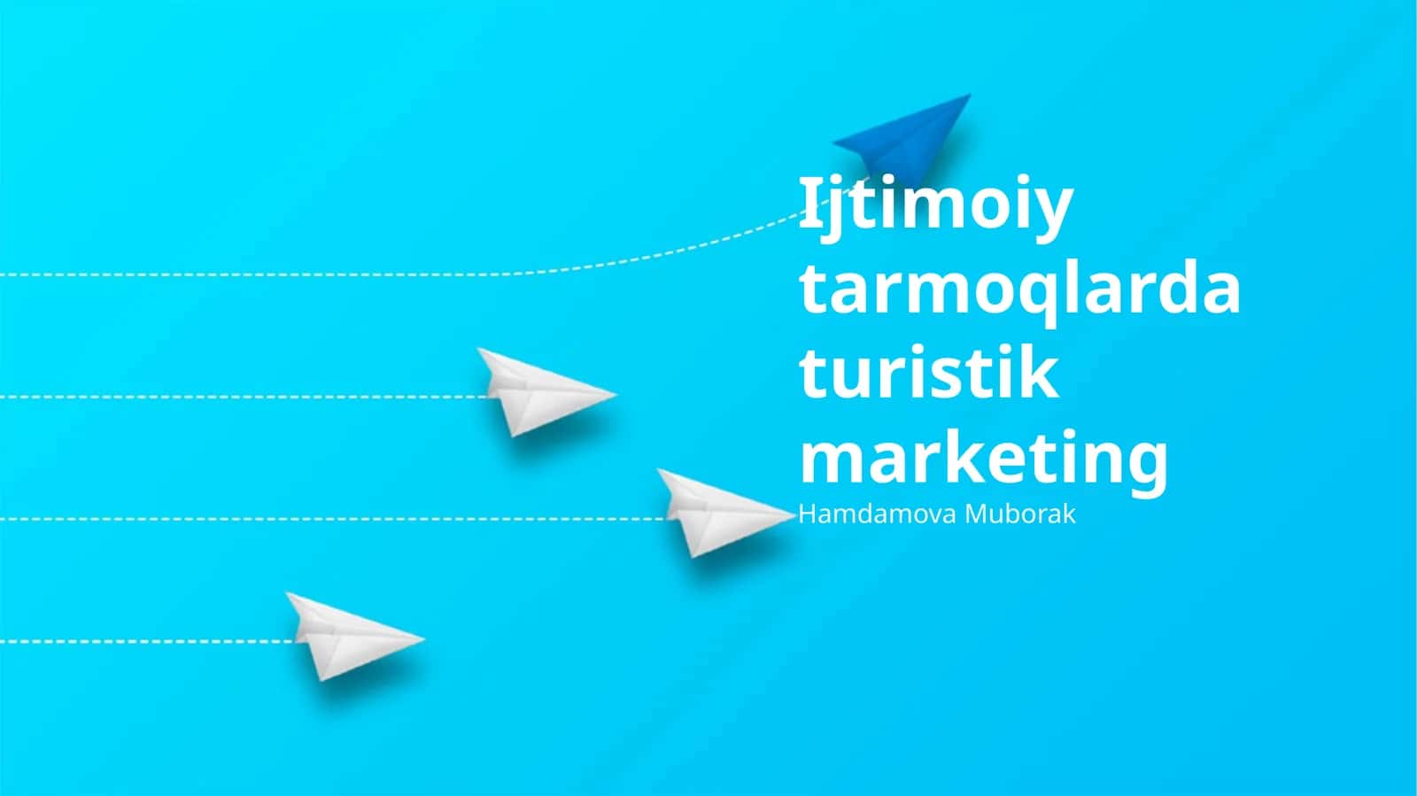 Ijtimoiy tarmoqlarda turistik marketing