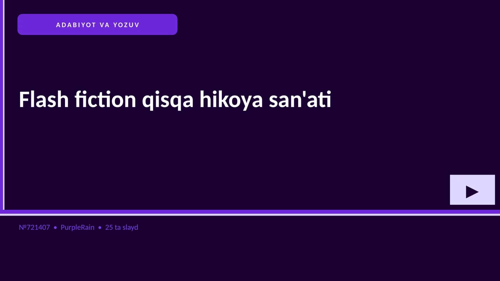 ADABIYOT VA YOZUV