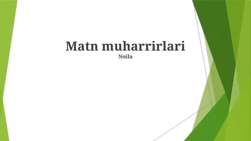 Matn muharrirlari