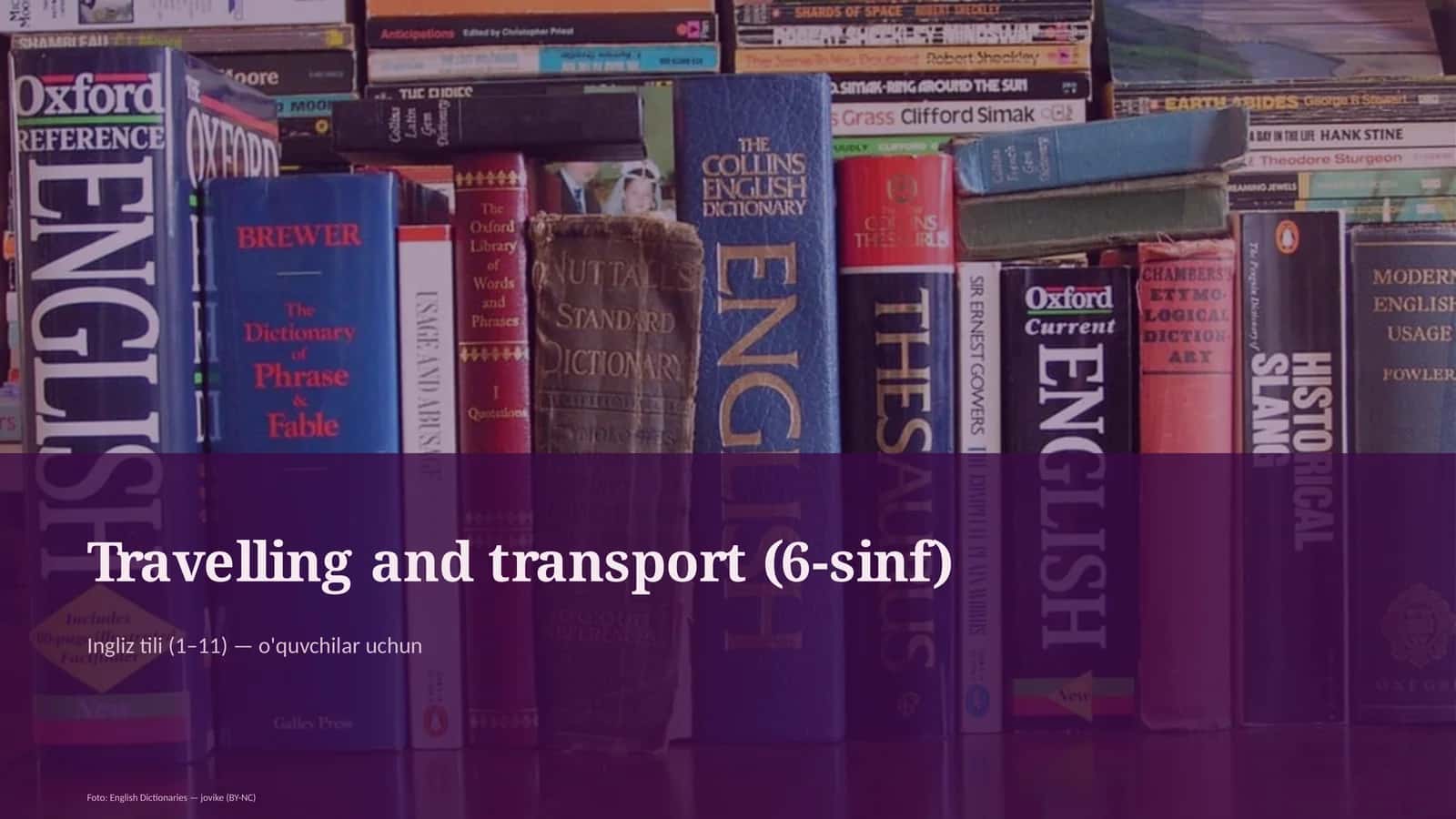 Travelling and transport (6-sinf)
