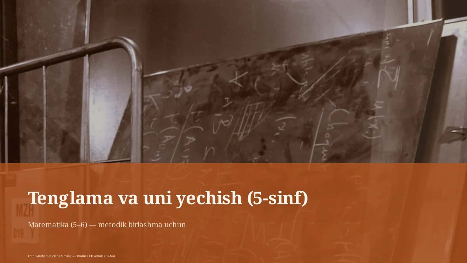 Tenglama va uni yechish (5-sinf)