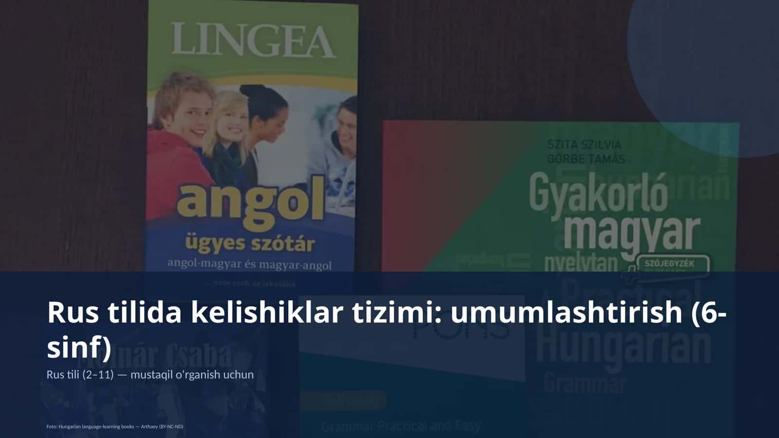 Rus tilida kelishiklar tizimi: umumlashtirish (6-sinf)