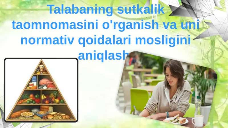 Talabaningsutkaliktaomnomasinio'rganishvauninormativqoidalarimosliginianiqlash
