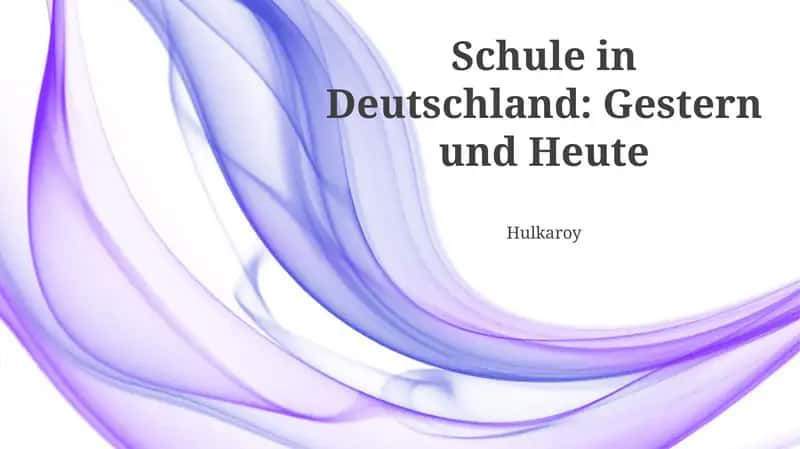 Germaniyada An'anaviy Ta'lim