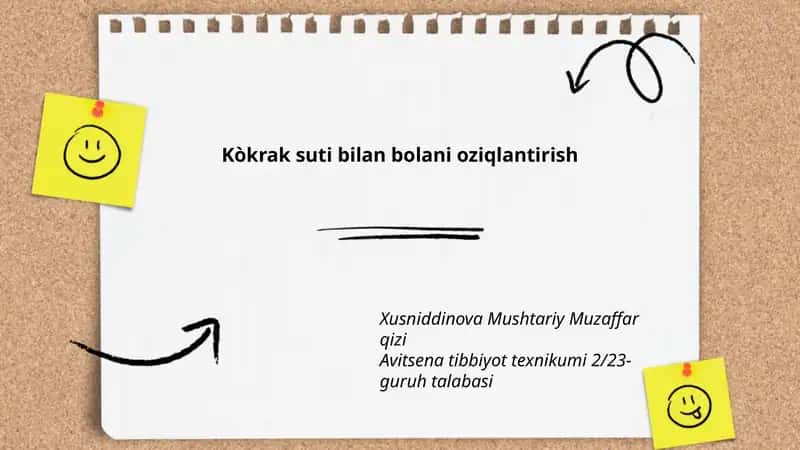 Kòkrak suti bilan bolani oziqlantirish
