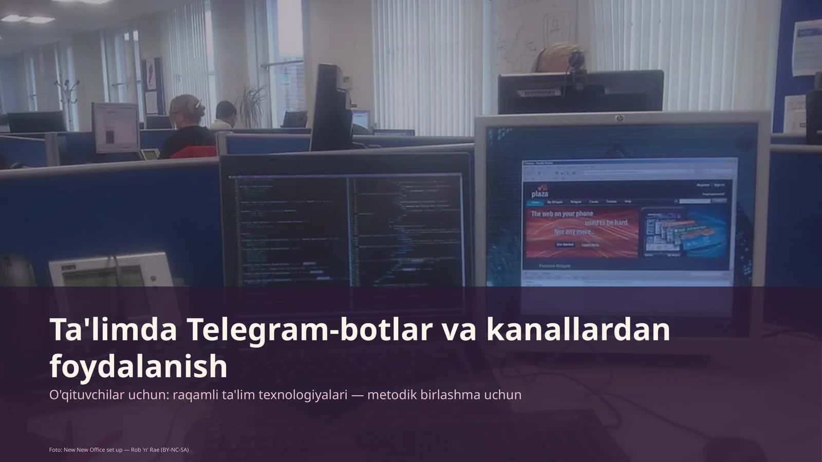 Ta'limda Telegram-botlar va kanallardan foydalanish