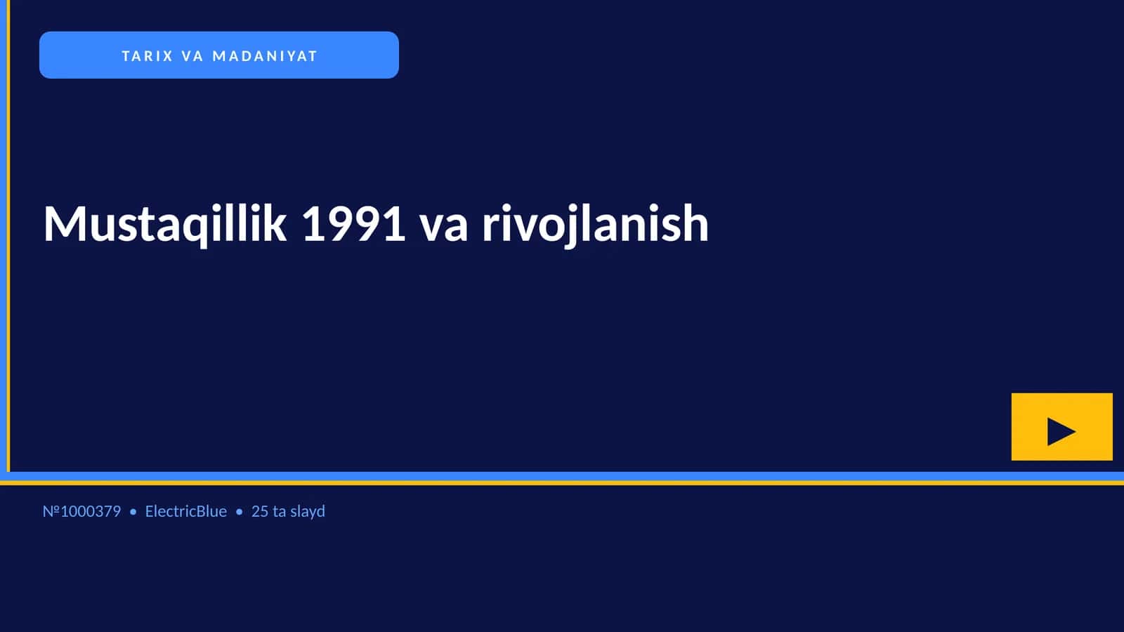 Mustaqillik 1991 va rivojlanish