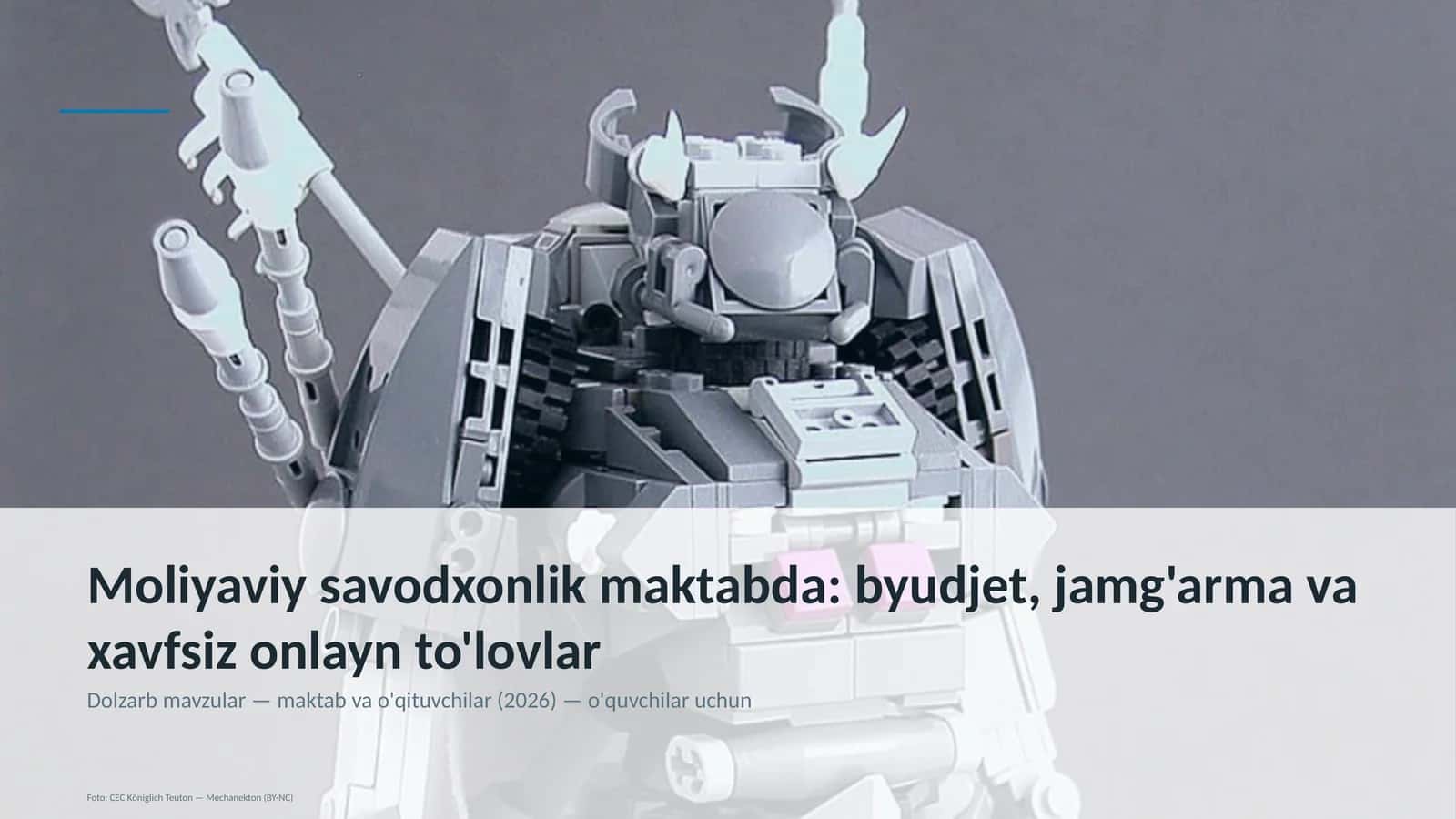 Moliyaviy savodxonlik maktabda