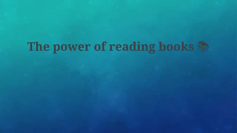 Reading books