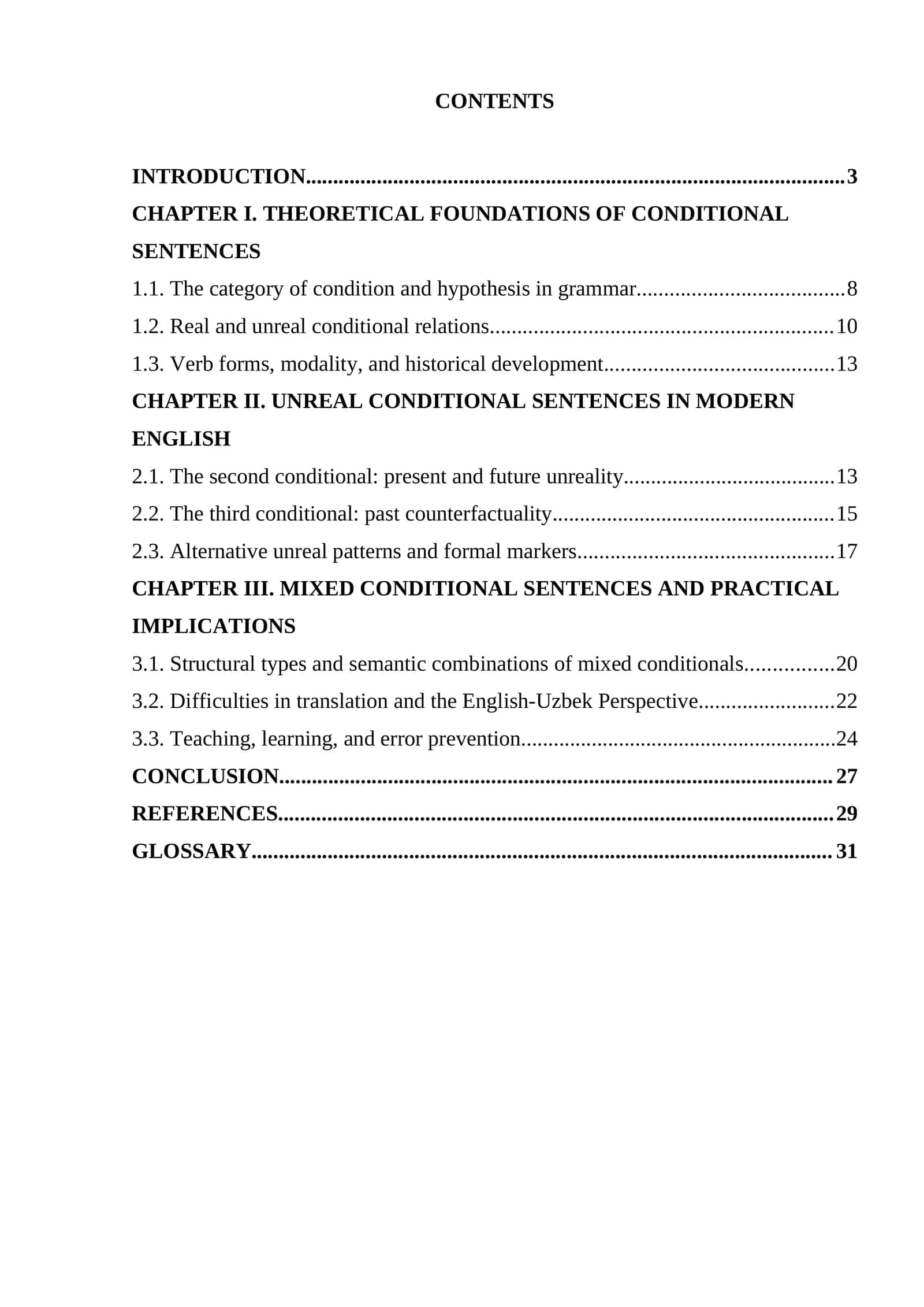Unreal and Mixed Conditional Sentences