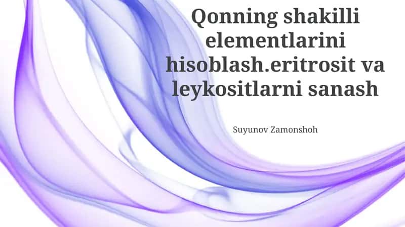 Leykotsitlarni Sanash