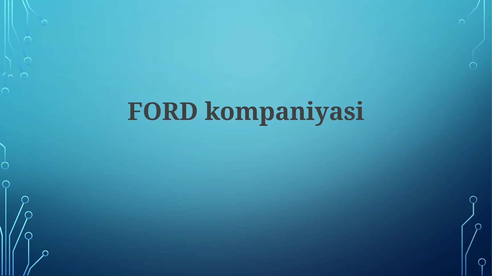 Fordkompaniyasi