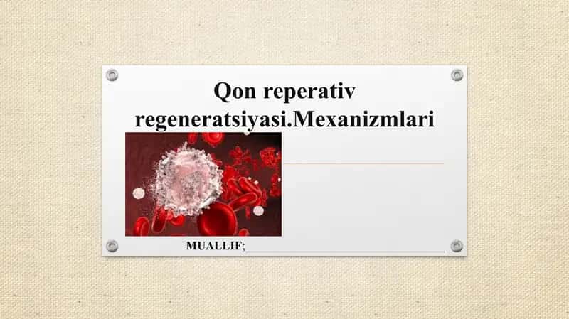 Qonreperativregeneratsiyasi