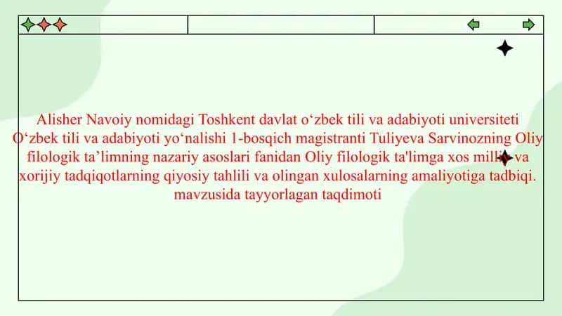 Milliy va xorijiy tadqiqotlarning asosiy farqlari va o'xshashliklari