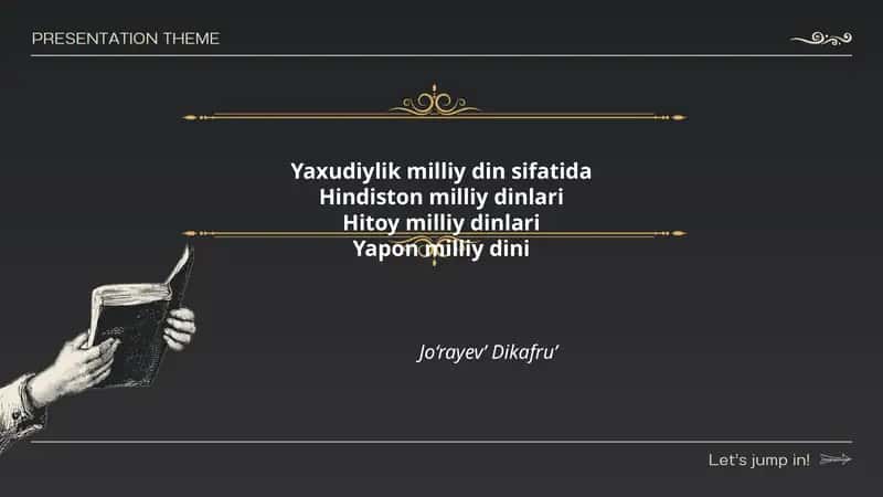 Yaxudiylik milliy din sifatida