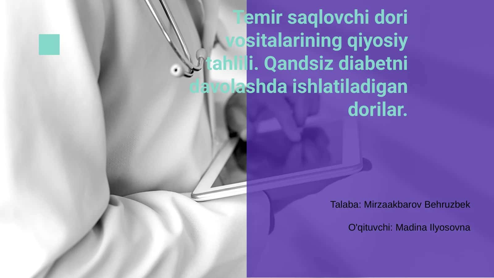 Temir saqlovchi dori vositalarining qiyosiy tahlili