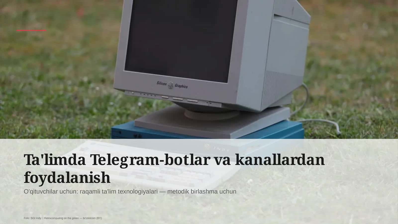 Ta'limda Telegram-botlar va kanallardan foydalanish