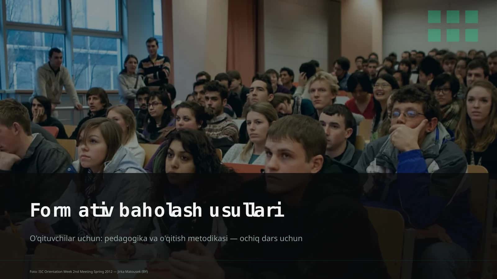 Formativ baholash usullari