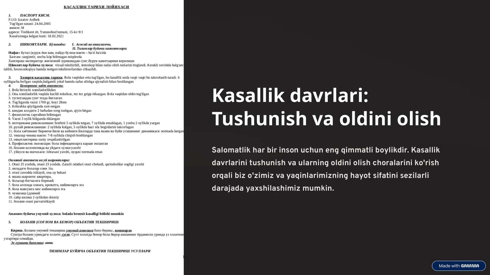 Kasallik davrlari: Tushunish va oldini olish
