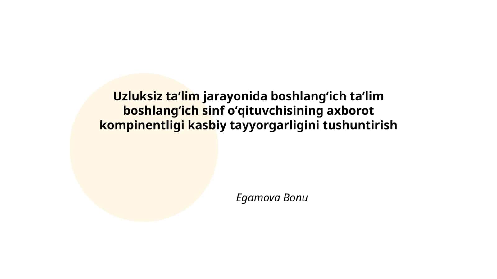 Axborot komponentligi kasbiy tayyorgarligi