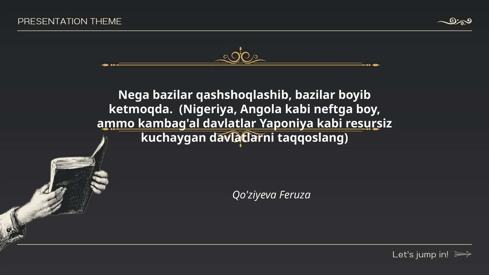 Nega bazilar qashshoqlashib, bazilar boyib ketmoqda