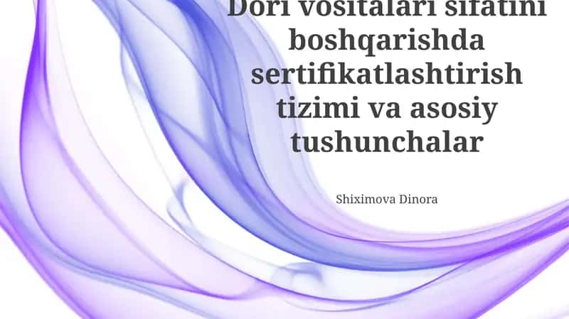 Farmatsevtika sifat tizimi (FST)