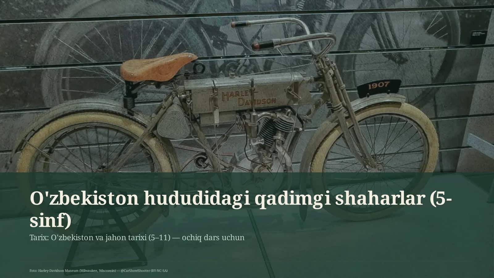 O'zbekiston hududidagi qadimgi shaharlar (5-sinf)