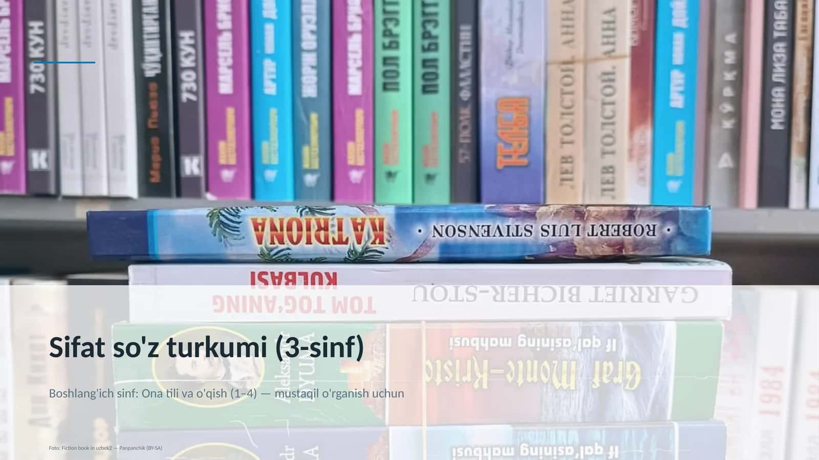 Sifat so'z turkumi (3-sinf)