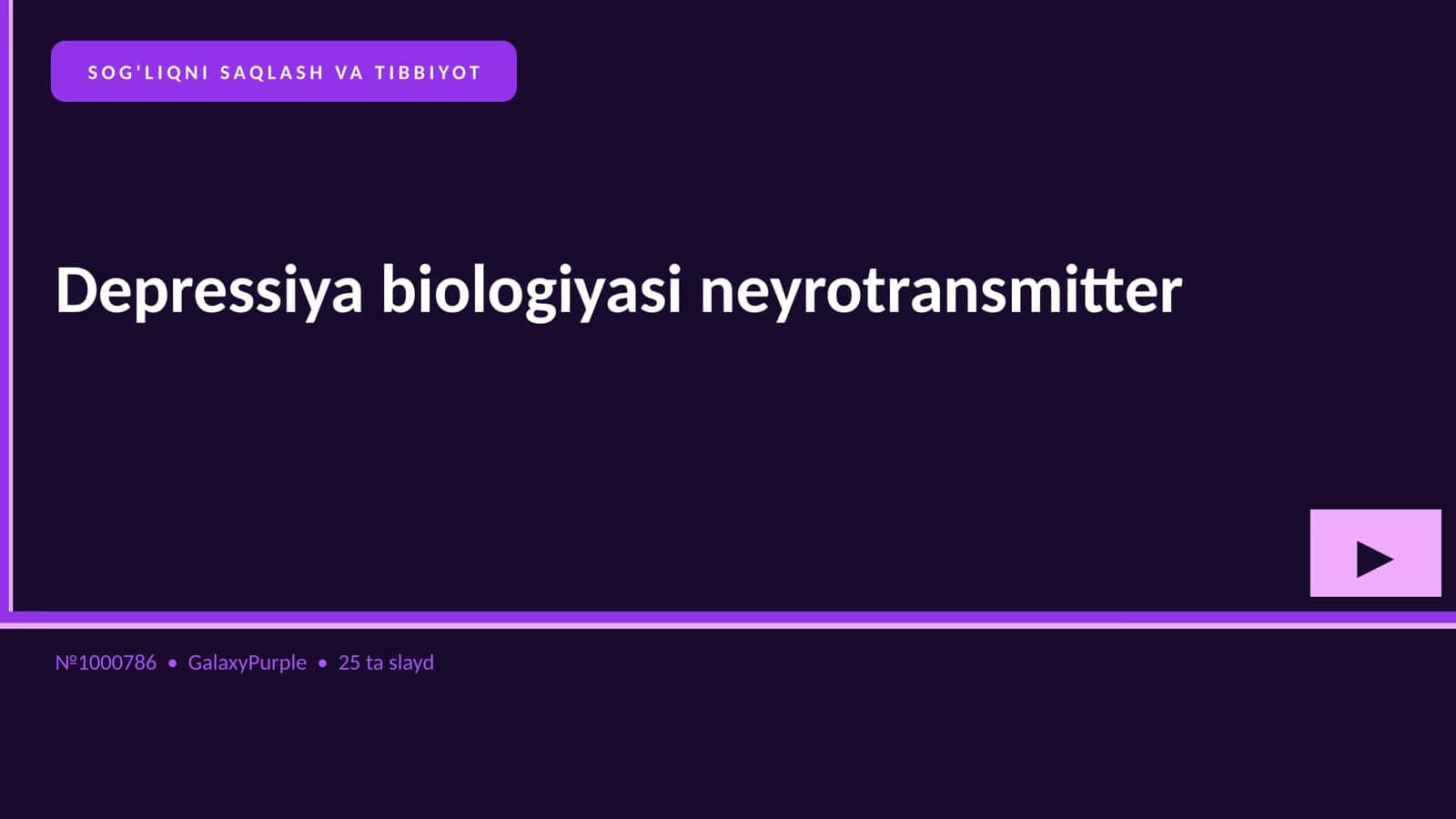 Depressiya biologiyasi neyrotransmitter