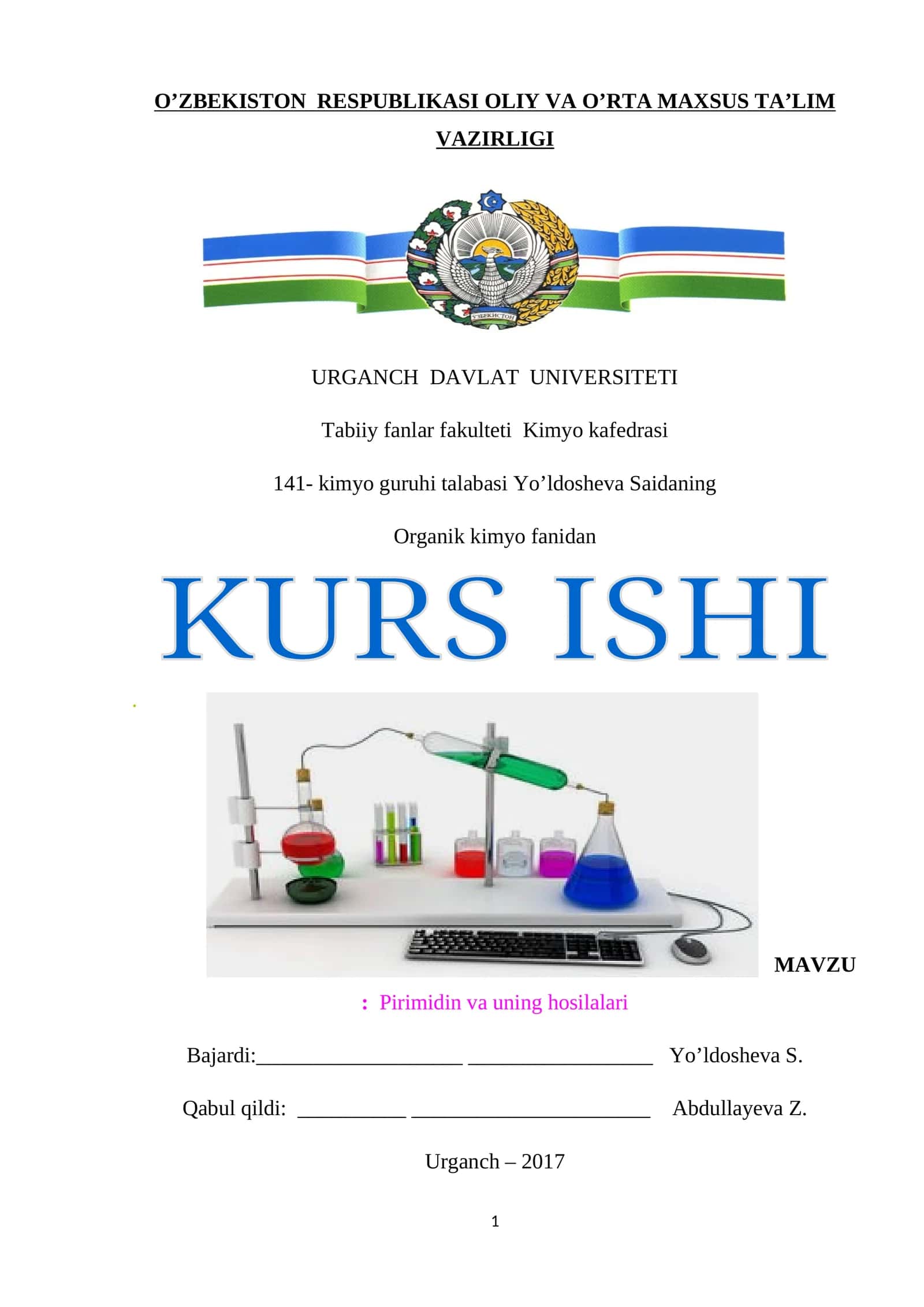 Pirimidin va uning xosilalari