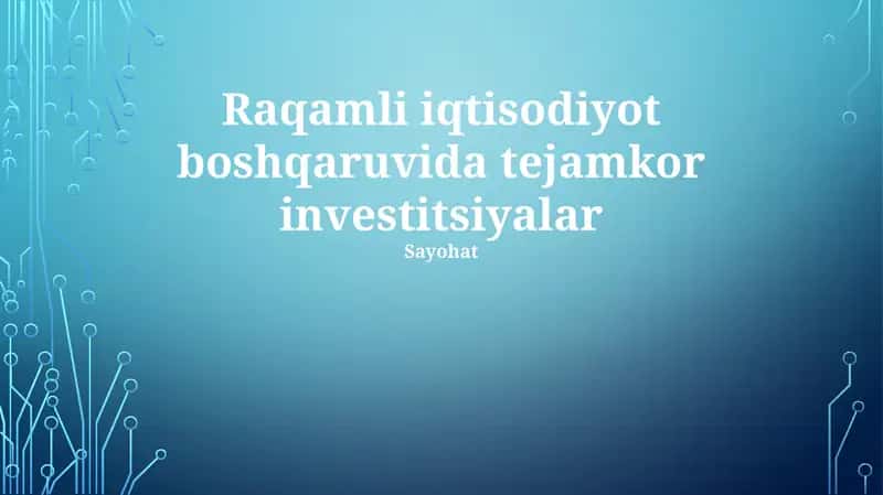 Ma'lumotlarga asoslangan qaror qabul qilish