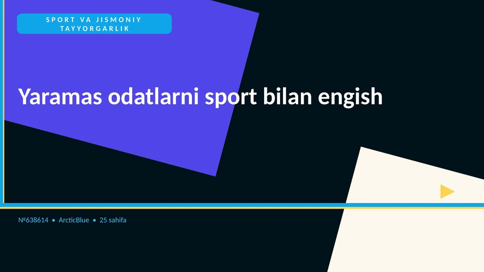 SPORT VA JISMONIY TAYYORGARLIK