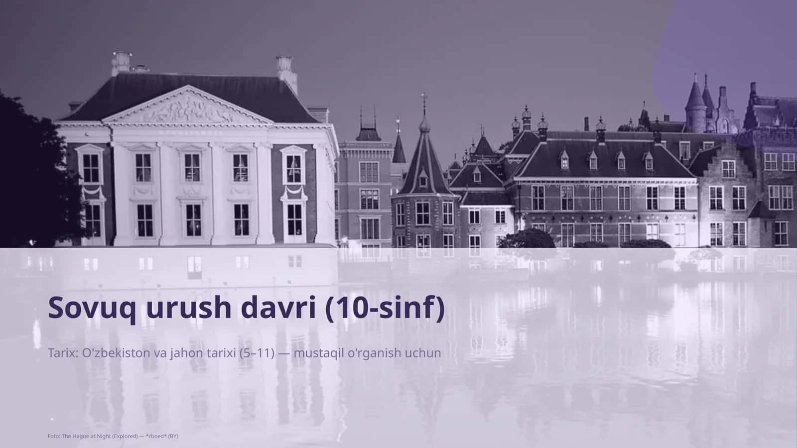 Sovuq urush davri (10-sinf)