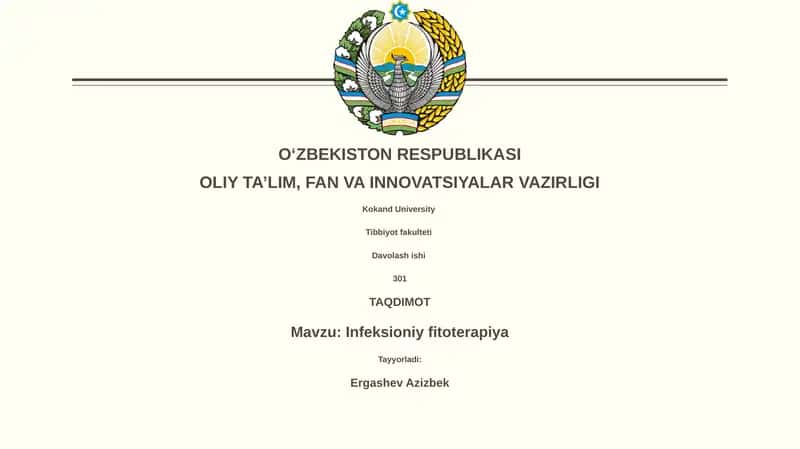 Infeksioniy fitoterapiya