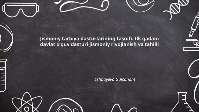 Jismoniy tarbiya dasturlarining tasnifi