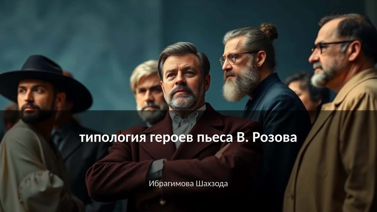 Типология героев пьеса В. Розова