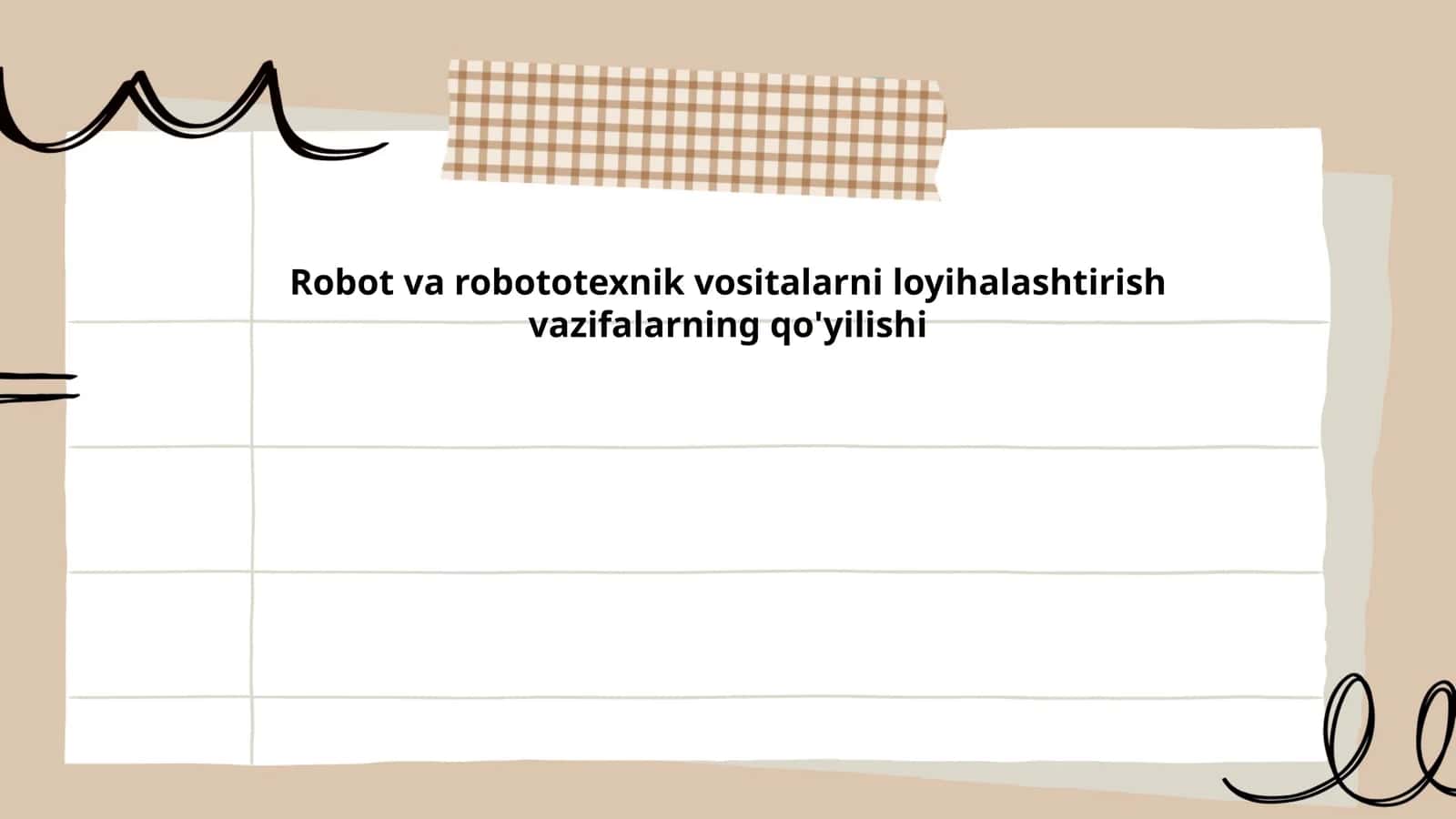 Munisaning robototexnika asoslari fanidan tayyorlagan taqdimoti