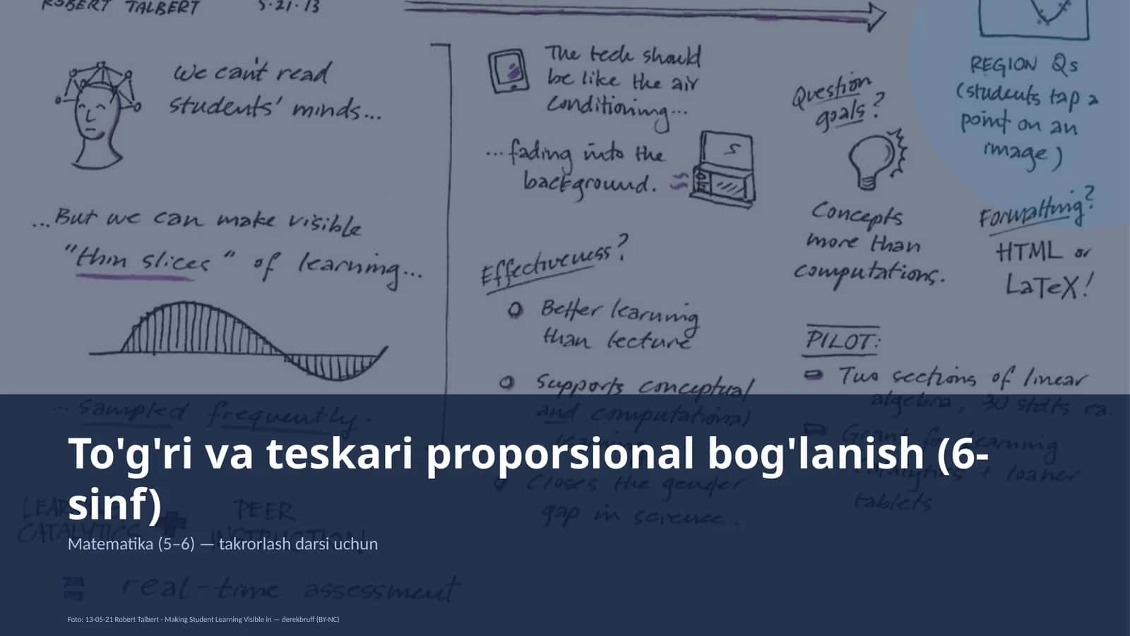 To'g'ri va teskari proporsional bog'lanish (6-sinf)