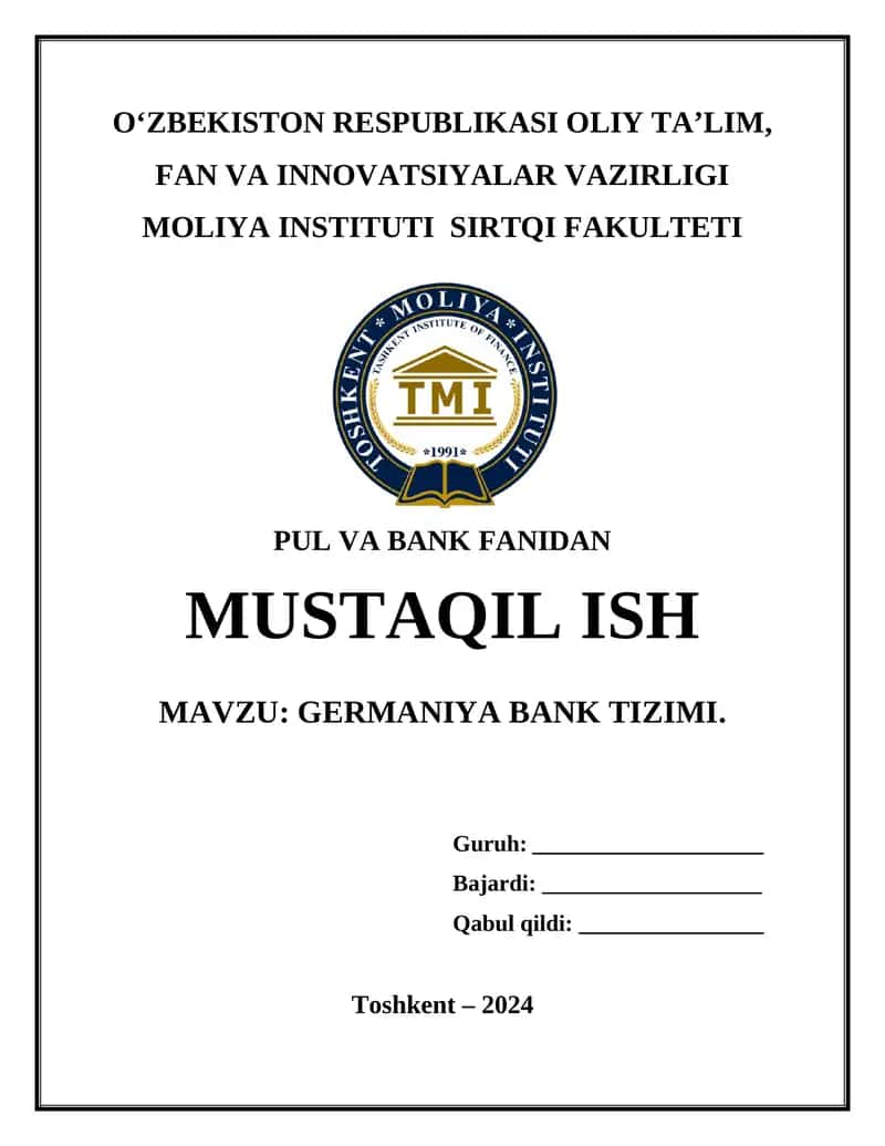 Germaniya Bank Tizimi