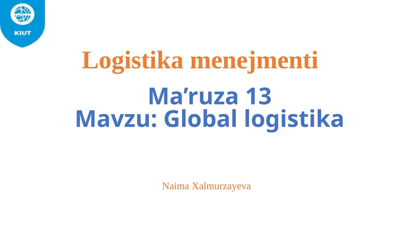 Globallogistika