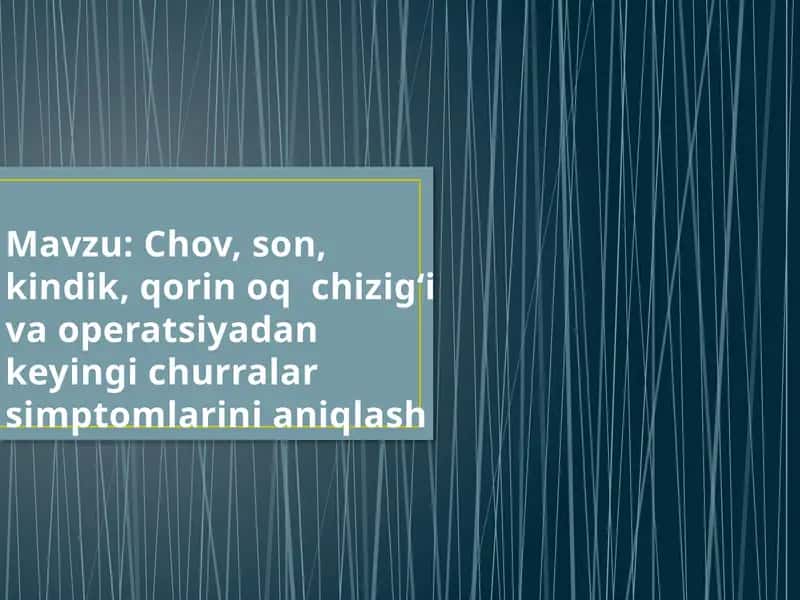 Cho'qqi churrasini tuzatish bo'yicha yo'riqname