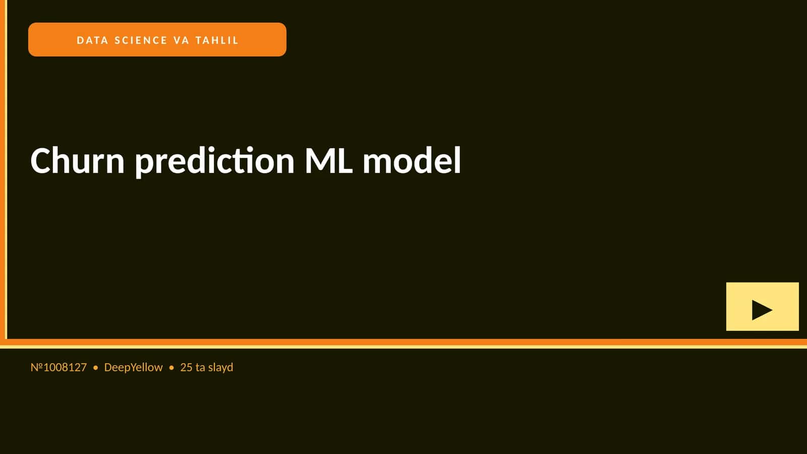 Churn prediction ML model