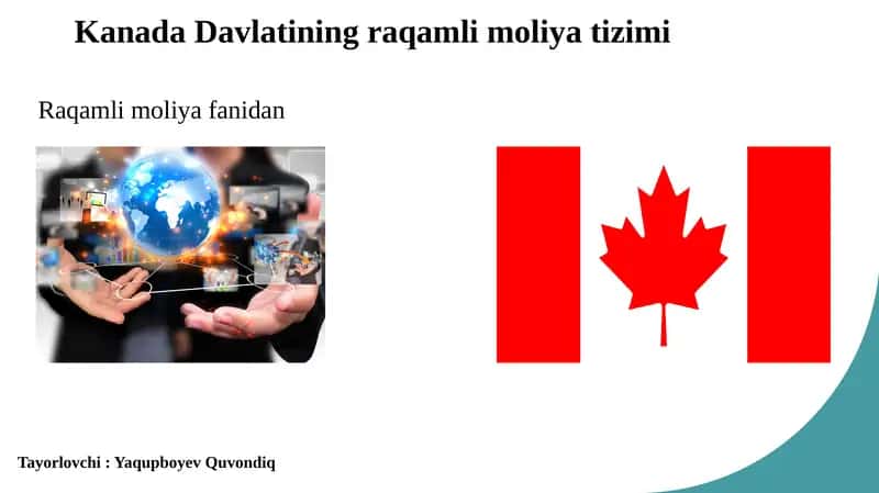 Kanada Davlatining raqamli moliyatizimi
