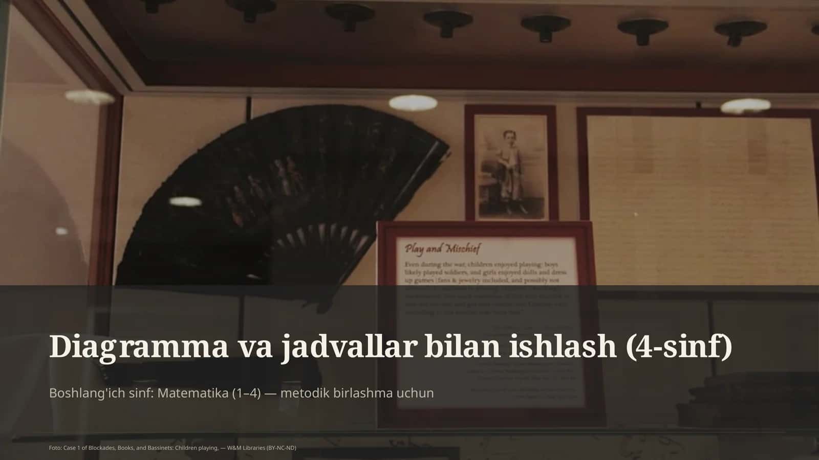 Diagramma va jadvallar bilan ishlash (4-sinf)