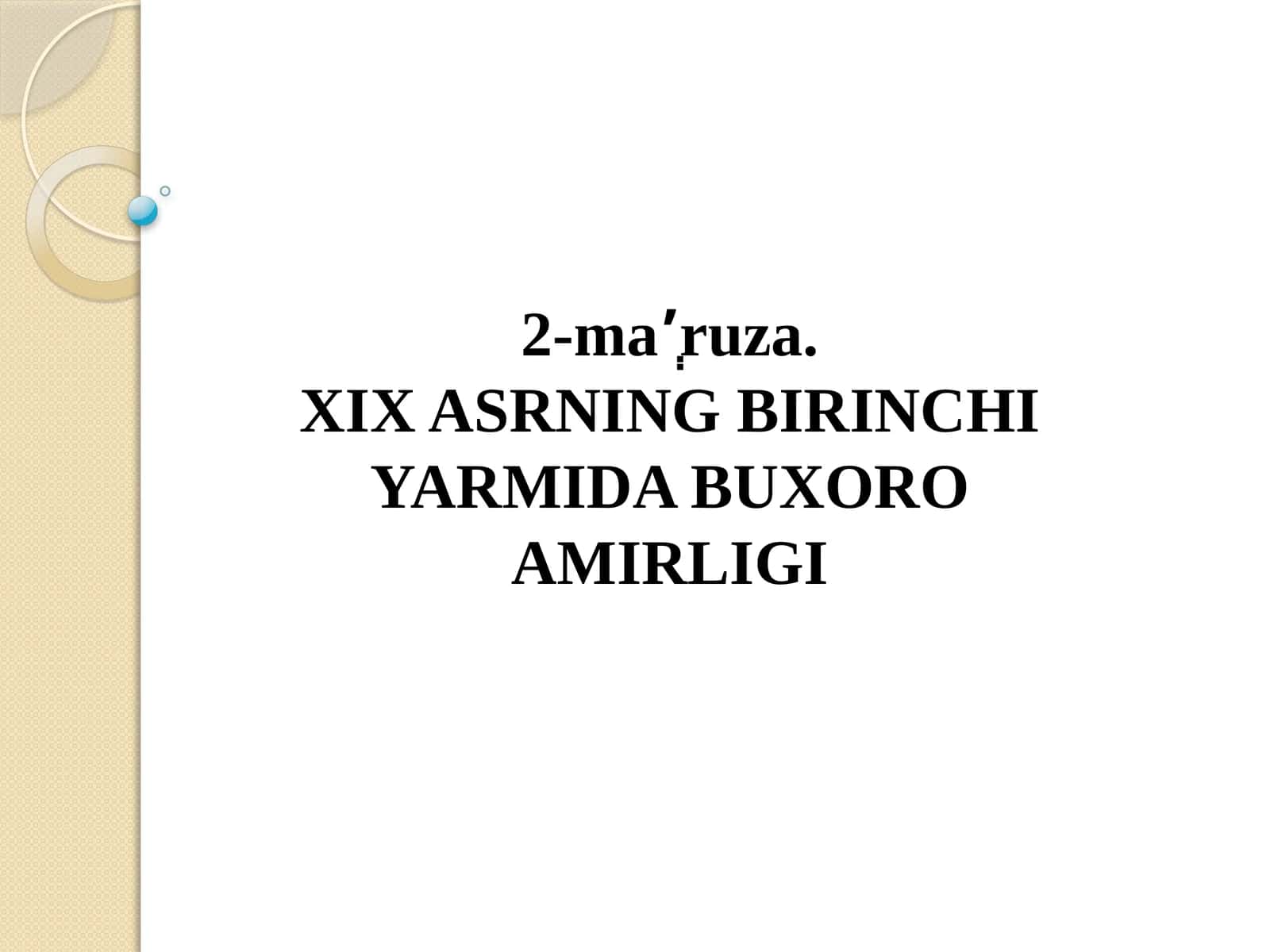 BUXORO AMIRLIGI