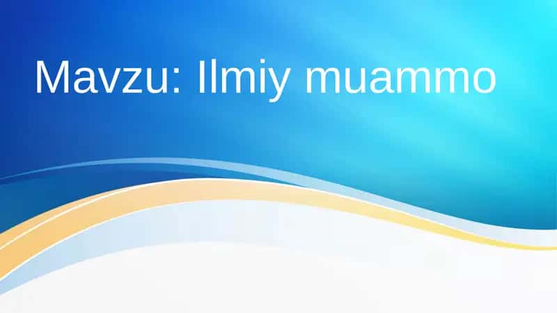 Ilmiy muammo