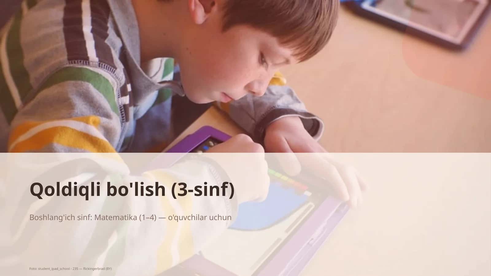 Qoldiqli bo'lish (3-sinf)