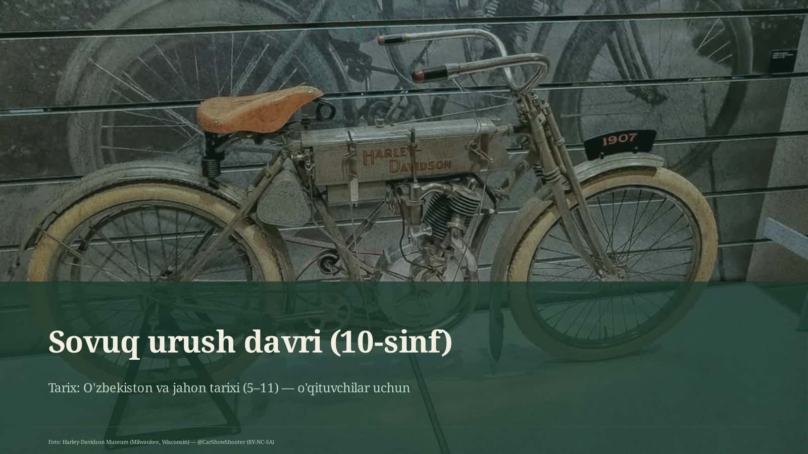 Sovuq urush davri (10-sinf)