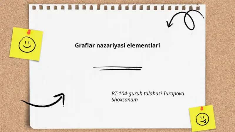 Graflar nazariyasi elementlari